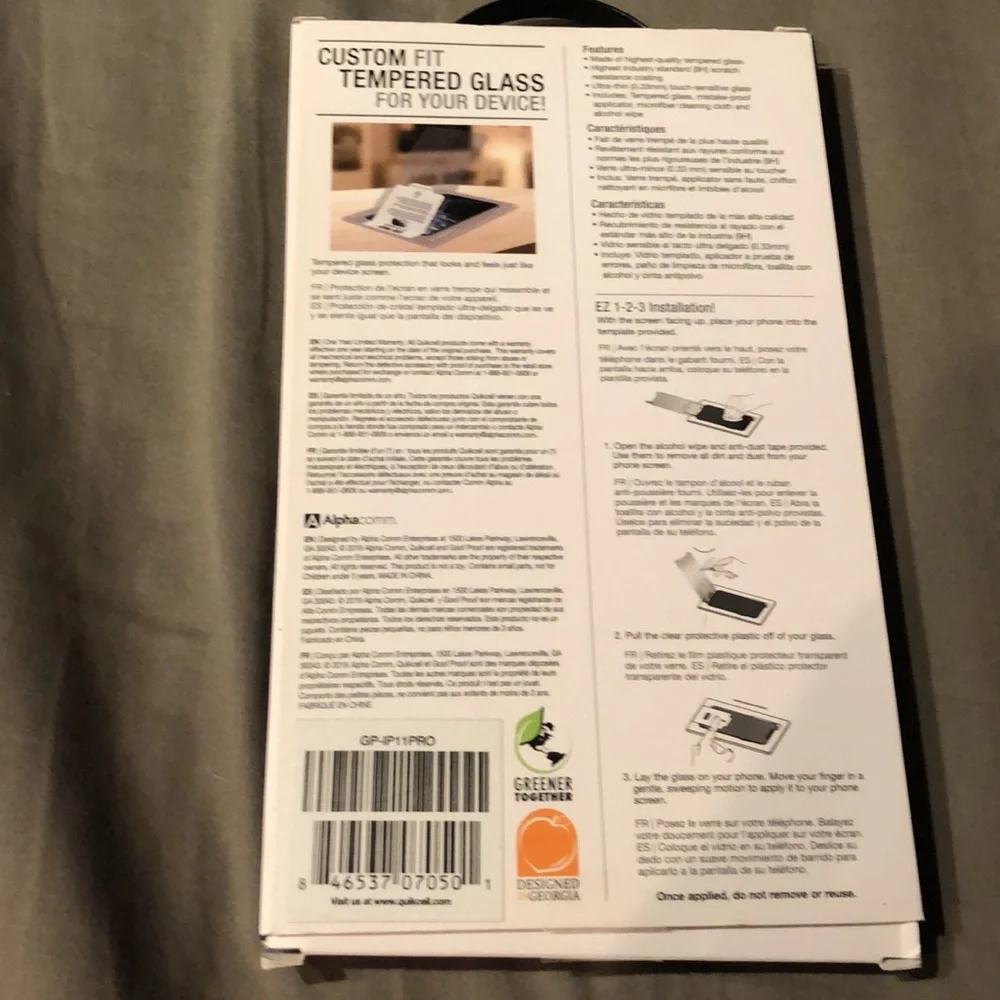 Premium Tempered Glass Screen Protection for iPhone 11 Pro/Xs